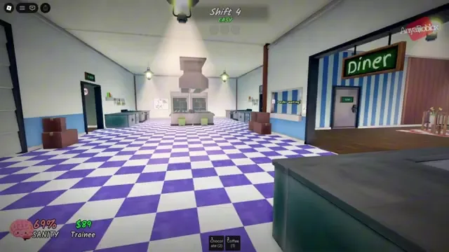 Shift Report screen listing customers served, satisfied customers, anomalies prevented, and orders messed up